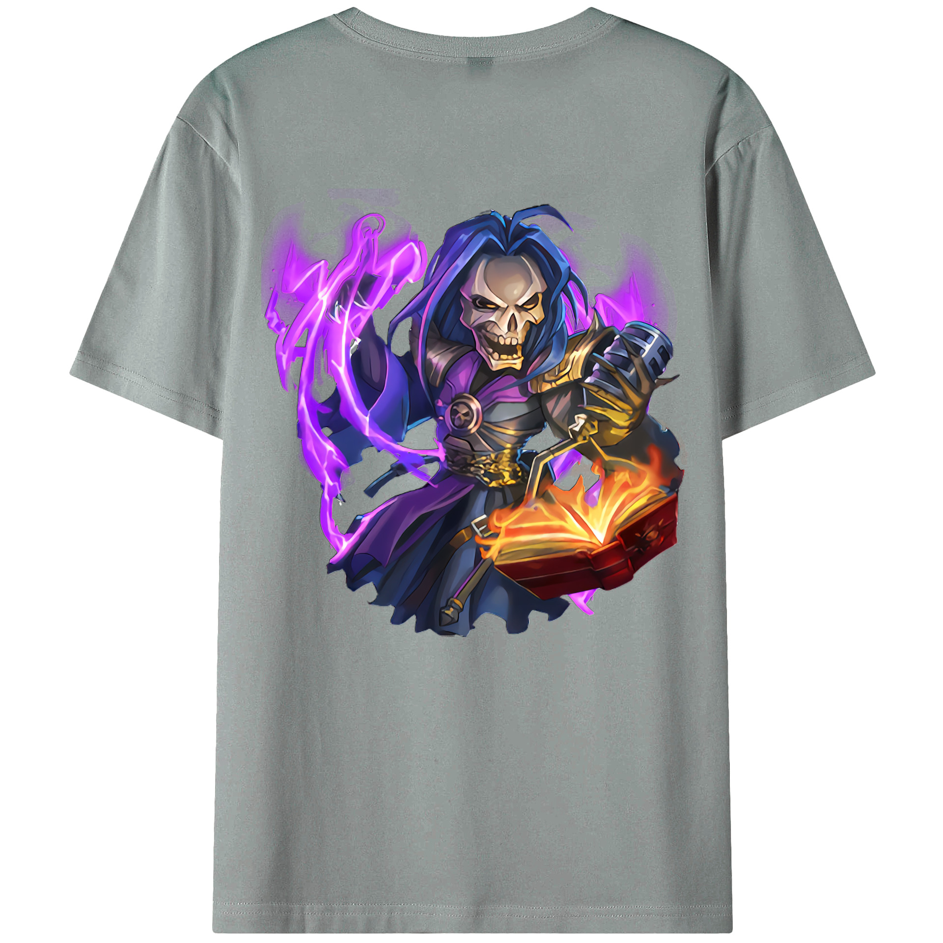 （画像用） リーグ・オブ・レジェンド League of Legends LOL 綿100％ メンズ半袖Tシャツ（バックプリント） 通気性